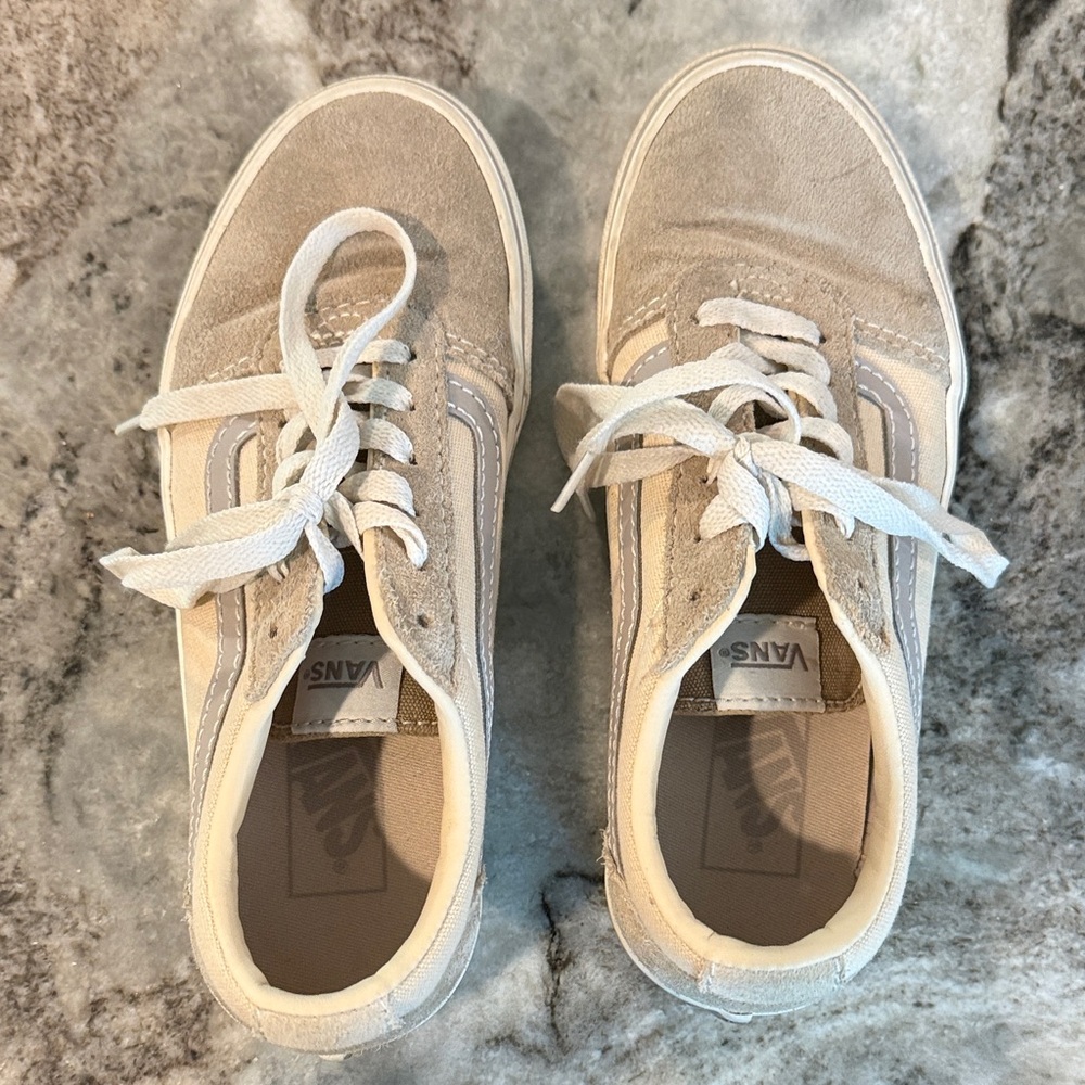 Vans Women's Beige Canvas Sneakers